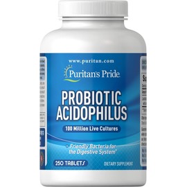 Puritan'S Pride Daily Probiotic Acidophilus 100 Million Live Cultures 250 Tablet