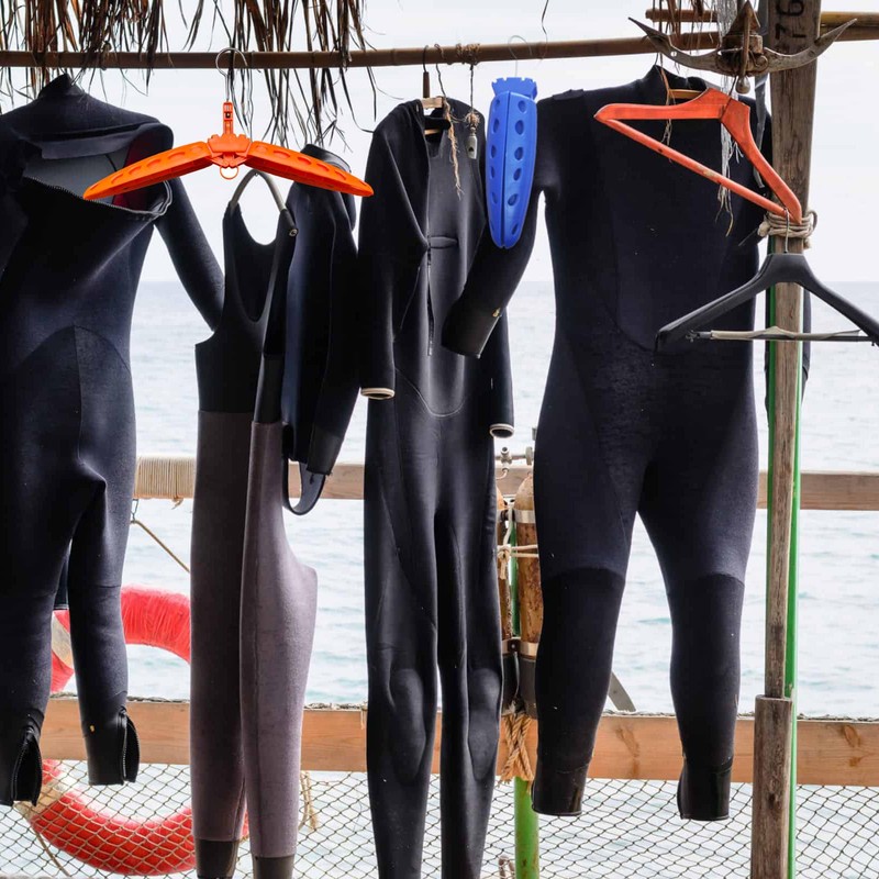YDQUANI Wetsuit Hanger Foldable Diving Suit Hanger, Scuba Surfing Swimming
