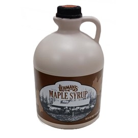 Lehman's Real Pure Maple Syrup U.S. Grade A Medium Amber Half Gallon Jug