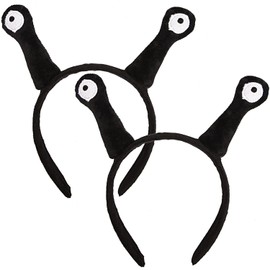 Lezevn 2 Pieces Snail Antenna Plush Headband Snail Costume Accessories Masquerade Party Cosplay Fancy Dress Photo Props