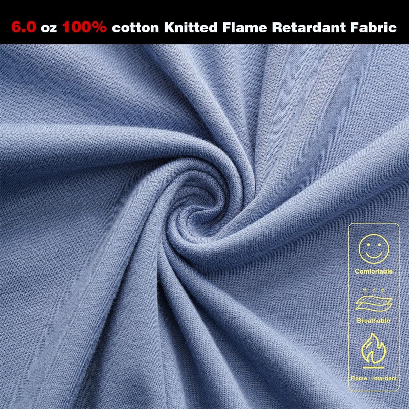 DPSAFETY FR Shirt 6 oz 100% Cotton Fire Resistant Shirts