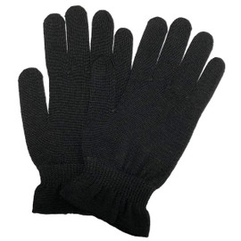 Silk Gloves at Nishijin Kyoto Silk Yarn Shop (Black)