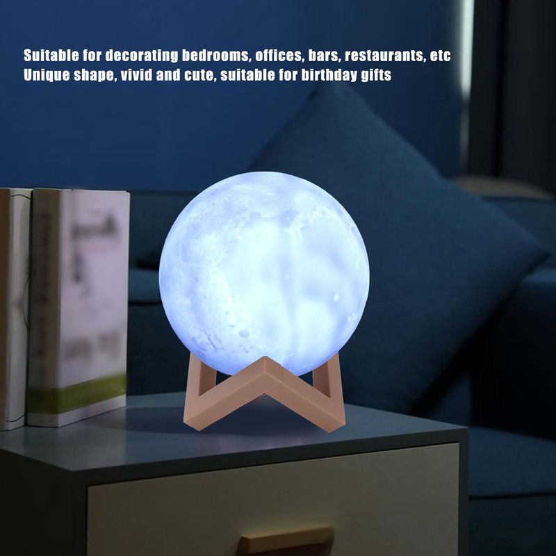 LED Night Light Innovative MoonShaped Table Bedside Lamp Children Birthday