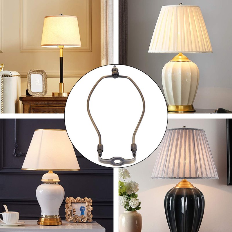 OSALADI Lamp Shade Harps Holder, 8 inch Horn Frame Lampshade