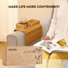 Bamboo Couch Arm Tray with Detachable Cup Holder, 2 in