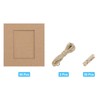 MECCANIXITY 30PCS Paper Photo Frames, 4 x 4 Inch Cardboard