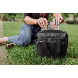 PICNIC TIME - On The Go Lunch Bag - Soft Cooler Lunch Box - Insulated Lunch Bag, (Black Camo)