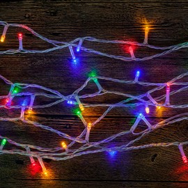 LED Transparent Wire, Christmas Tree Illumination with 8 Modes, Use for Christmas Parties, Outdoors, Weddings, Indoor Decoration, etc.