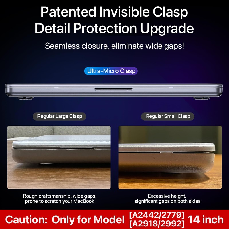Soonjet Case Compatible with MacBook Pro 14 inch Case 2023-2021