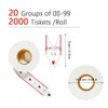 CYSSJF Waiting Numbers Machine, Ticket Dispenser with Two-Digit Ticket Roll,