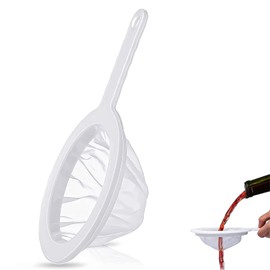 100 Mesh Sieve Filter, Fine Mesh Filter, Ultra Fine Food Filter, Soy Milk Filter, Nylon Fine Sieve with Comfortable Non-Slip Handles, for Soy Milk, Coffee, Milk, Yogurt, Oil, Coffee, Wine, Juice