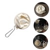 Zerodeko 2pcs Flannel Coffee Filter Strainer Bag Stainless Steel Frame