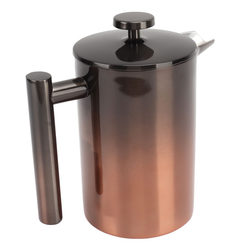 French Press Coffee Tea Maker with Filter Double Layer 304