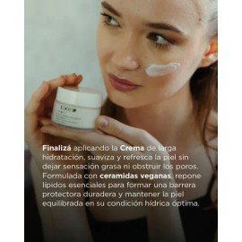 Crema Facial Vegana Con Fitoceramidas hidratante de defensa cutanea 48 Ml Green Line Exel Dermovegan skincare Ceramidas veganas Manteca de Cacao...   