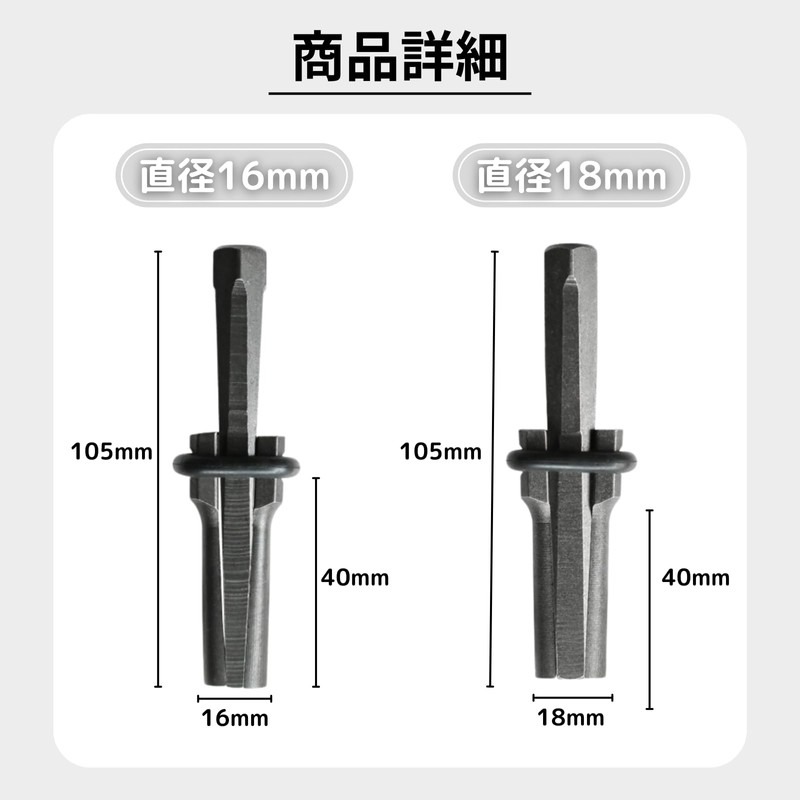 azumafy Stone Splitter Set of 5 18mm Stone Opener Wedge