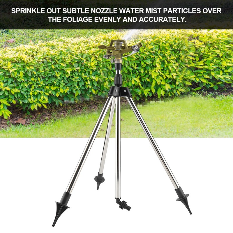 Stainless Steel Ground Insert Zinc Sprink Water Watering Sprinkler Sprayer