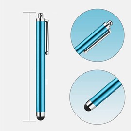 Stylus Pen Set of 10 for Smartphones, iPads, iPhones, Android and Tablets, Stylus Rubber Tip, Capacitive, Extra Fine, Lightweight, Multi Colors