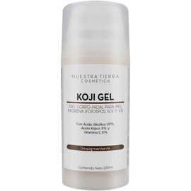 Gel Despigmentante Para Piel Morena Con Ácido Kójico Nuestra Tierra Cosmética -100 ml-