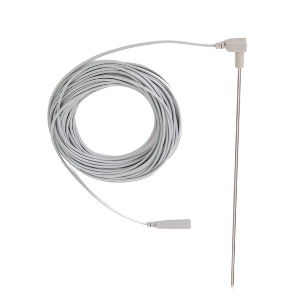 Hooga Grounding Rod with 40 ft Ground Wire for Grounded Earth Connected Products, Mats, Sheets, Pads, Wrist Bands, Blankets, Pillow Case. Stay Grounded Indoors. Stainless Steel Rod. Great for Travel.