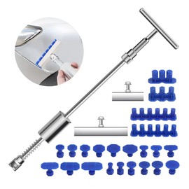 Dent Puller Remover with T bar Upgraded Dent Puller Tabs for Car Dent Repair and Metal Surface Dent Removal Dent Repair Kit