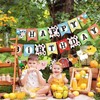 WERNNSAI Farm Animal Birthday Banner - Happy Birthday Banner for