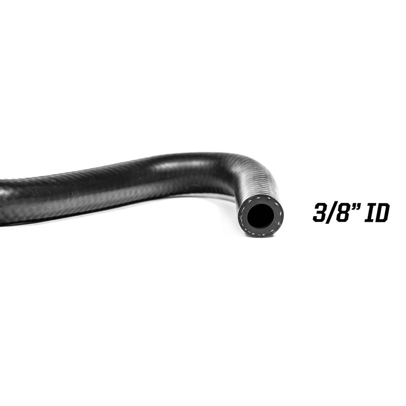 Sidewinder™ 3/8" Molded Curved Fuel Line Rubber Hose Elbow Universal