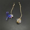 DAMLENG Pendientes colgantes de resina acrílica, diseño de peces en