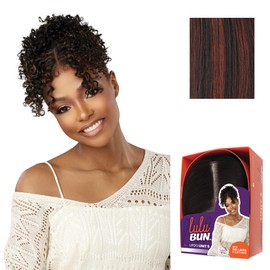 Sensationnel Lulu Bun Updo Hairextensions - Unit 5 Synthetic 3x3.5 HD Lace Parting Quick and Easy Wear Hair Wig Piece (F1B/350)