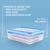 Emsa 508556 slicer box system with lid, 1 liter, transparent