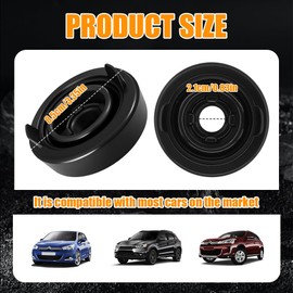 HQRNYP 2 PCS Car Headlight Dust Caps, Headlight Cover, 80mm Rubber Car Light Protective Cover for Dust Water Resistant, Auto Accessories H4 LED Lights Protective Caps for Most Cars Trucks SUVs