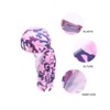 2PCS Camouflage Silky Durags for Men Women, Long Tail Durag