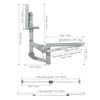 HOWHY Cabinet Door Hinges Set,Vertical Swing Lift Up Stay Pneumatic