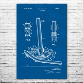 Pipe Bender Poster Print (20x24) Plumber, Pipefitter Gifts, Plumbing Art, Contractor Gifts, Industrial Art, Foreman Gift Blueprint