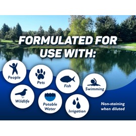 Crystal Blue XL Commercial Lake & Pond Dye - Royal Blue Color - 2.5 Gallon