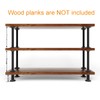 MUZIK 3-Tier Industrial Pipe Table Leg Set, Iron Base Legs