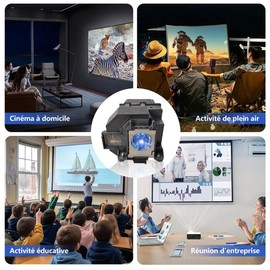 EL PLP95 Projector Replacement Lamp Compatible with EPSON EB-2055 2065 2140W 2155W 2245U 2250U 2255U 2265U 5530U 5510 PowerLite 2245U 2065 2250U 2255U 2155W 2165W 5530U 5535U Replacement Lamp with