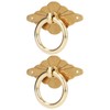 2 Pcs Antique Drawer Pulls Brass Chinese Antique Vintage Drawer
