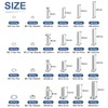 DTGN 1280Pcs Machine Screws Assortment Kit, M2 M2.5 M3 M4