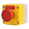 Red Sign Emergency Stop Push Button Switch IP65 Waterproof SP
