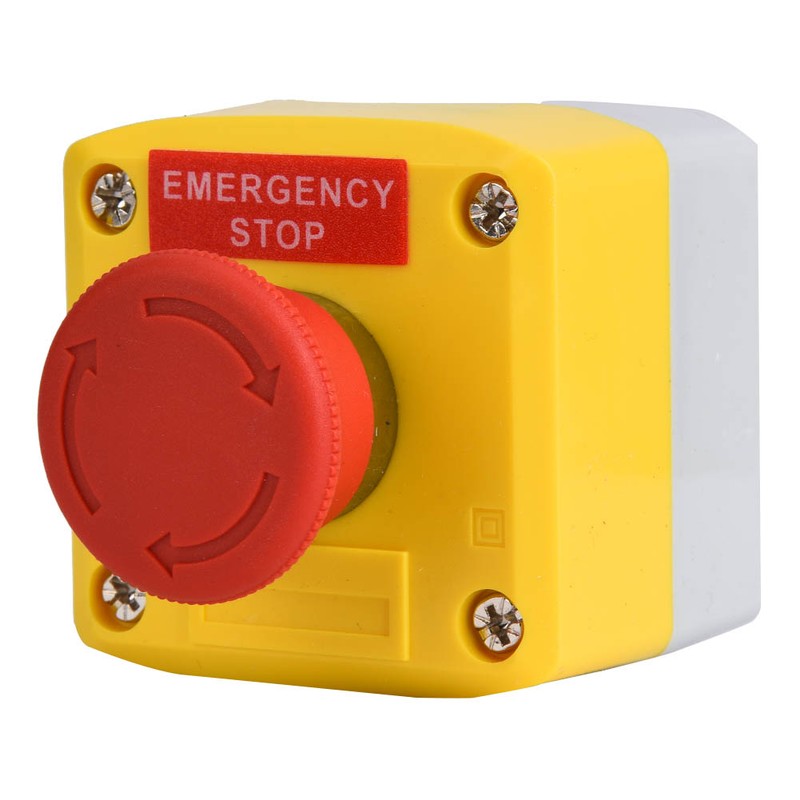 Red Sign Emergency Stop Push Button Switch IP65 Waterproof SP