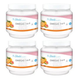 4 Colágeno Hidrolizado Omegas 3 6 9 ,mejora Piel Shelo Nabel                                                                                          