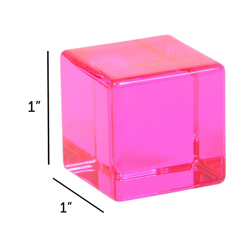 TickiT 73550 Gem Rainbow Building Blocks-Acrylic Gemstone Cubes-Stacking Toy