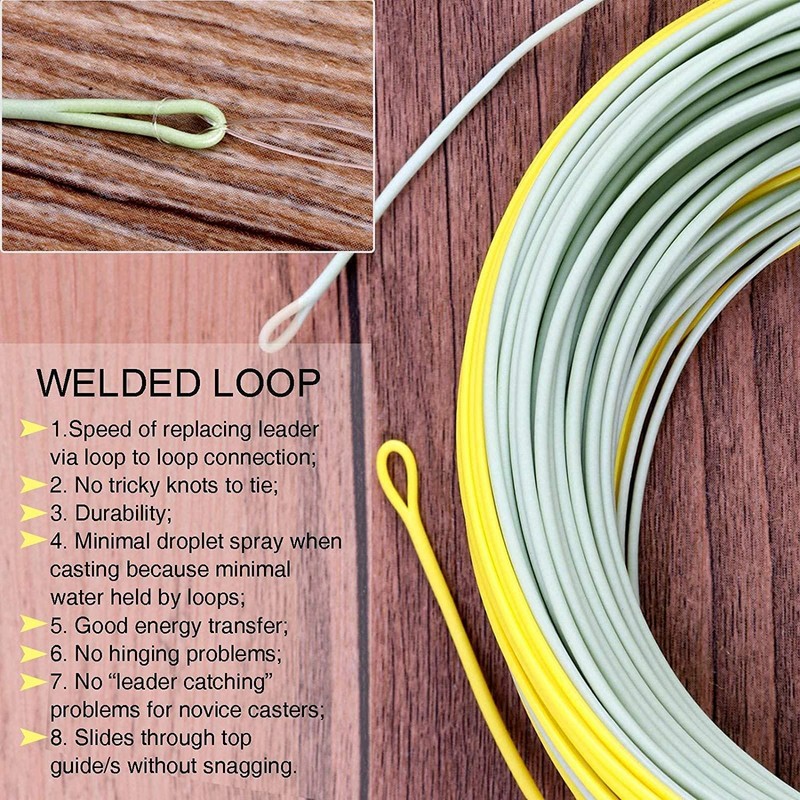 Maximumcatch Fly Fishing Line with Loops, Floating Fly Line 100ft