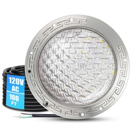 10 Inch LED Pool Lights for Inground Pool,Cool White,AC120V,100FT