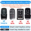 Tukellen for Dodge Key Fob Cover Genuine Leather Key Case