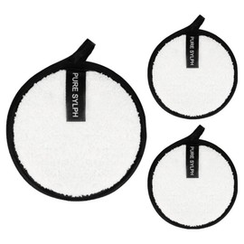 World Clean Pure Silk Microfiber Cleansing Pads, 3 Pieces / 월드크린 퓨어 실크 극세사 클렌징 패드, 3개