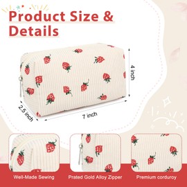 SOIDRAM Makeup Bag Preppy Cosmetic Bag Bulk Makeup Pouch Personalize Travel Toiletry Bag Organizer Cute DIY Makeup Brushes Storage Bag for Women