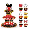 Cute Mouse Cupcake Stand, Large 3-Tier Cartoon Cupcake Holder for