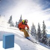 PEUTIER 5x4x2cm Gummy Rubber Abrasive Stone, Blue, 60 Grit, Snowboard