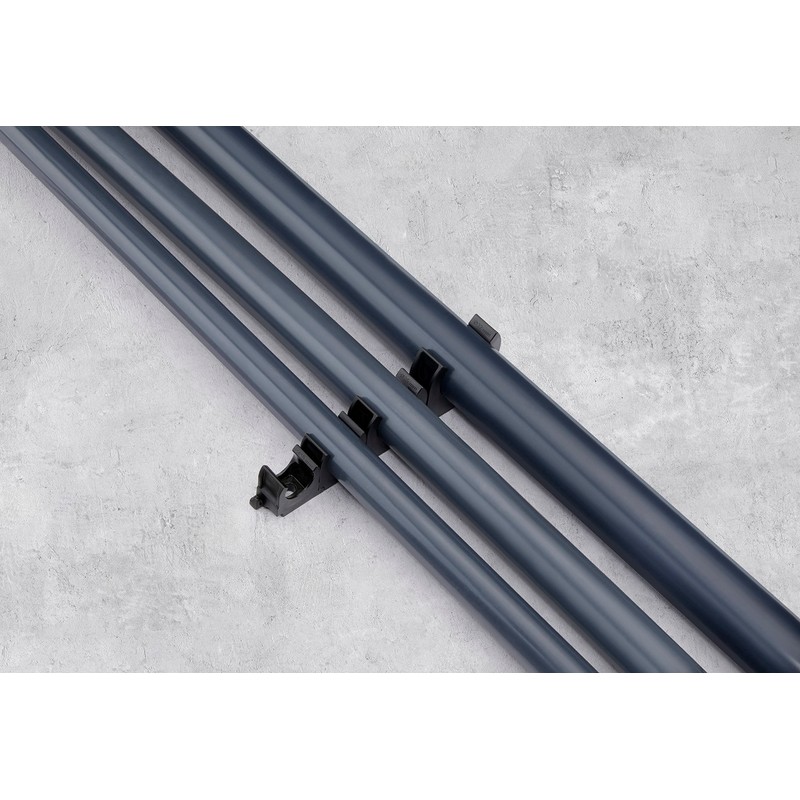 SOMA Pipe Clip Plastic Black 50 mm Pack of 28